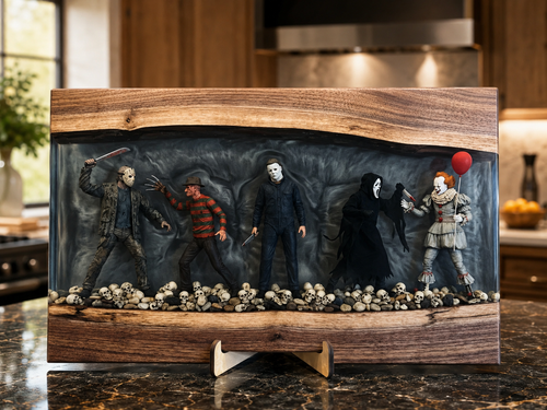 Horror Resin Cutting Boards
